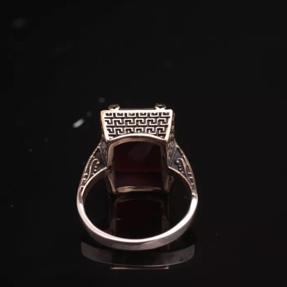 ♥️925 Sterling Silver Handmade Turkish Ruby Ring♥️ - Picture 5 of 9